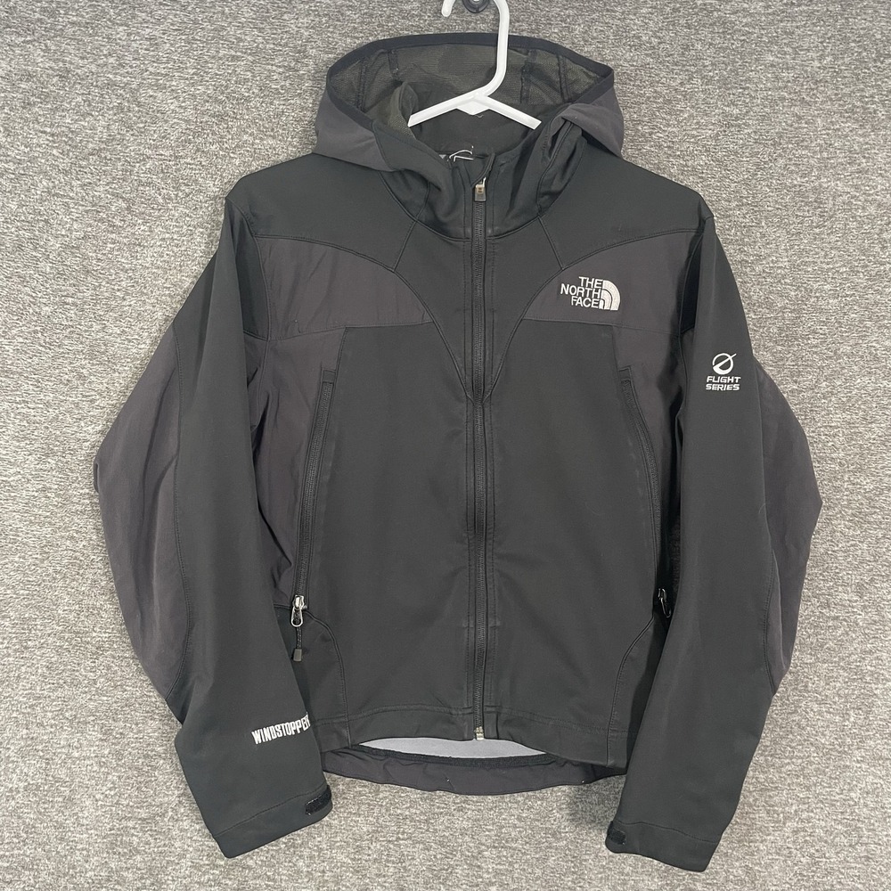 The North Face Jacket Women Small Black Flight Series Hooded Windstopper
